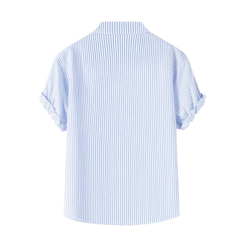 Navigare Women's Striped Short-Sleeve Commuter Blouse