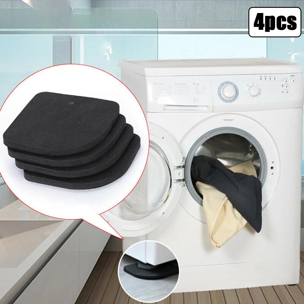 4Pcs Washing Machine Anti Vibration Pad Non Slip Shock Mute Foot Feet Tailorable Mat Refrigerator Floor Furniture Protectors
