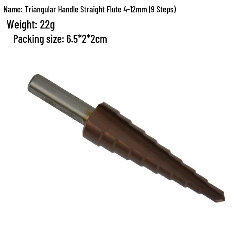 Cobalt High-Speed Steel Step Drill Bit for Thin Metal and Stainless Steel