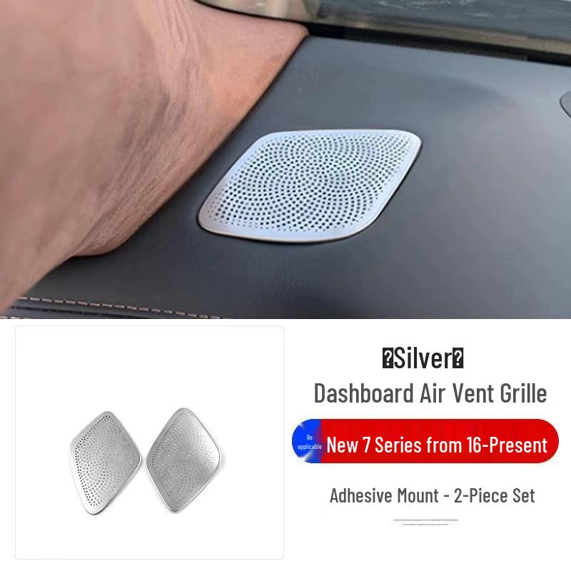 16-22 BMW 7 Series A-Pillar Speaker Cover: Car Door Speaker Decor