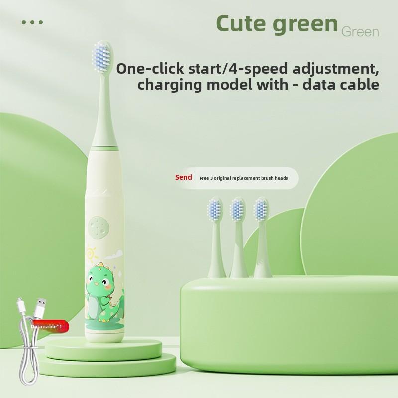 New Children's Toothbrush Cartoon Sonic Toothbrush Electric Soft Bristle Rechargeable Children's Electric Toothbrush