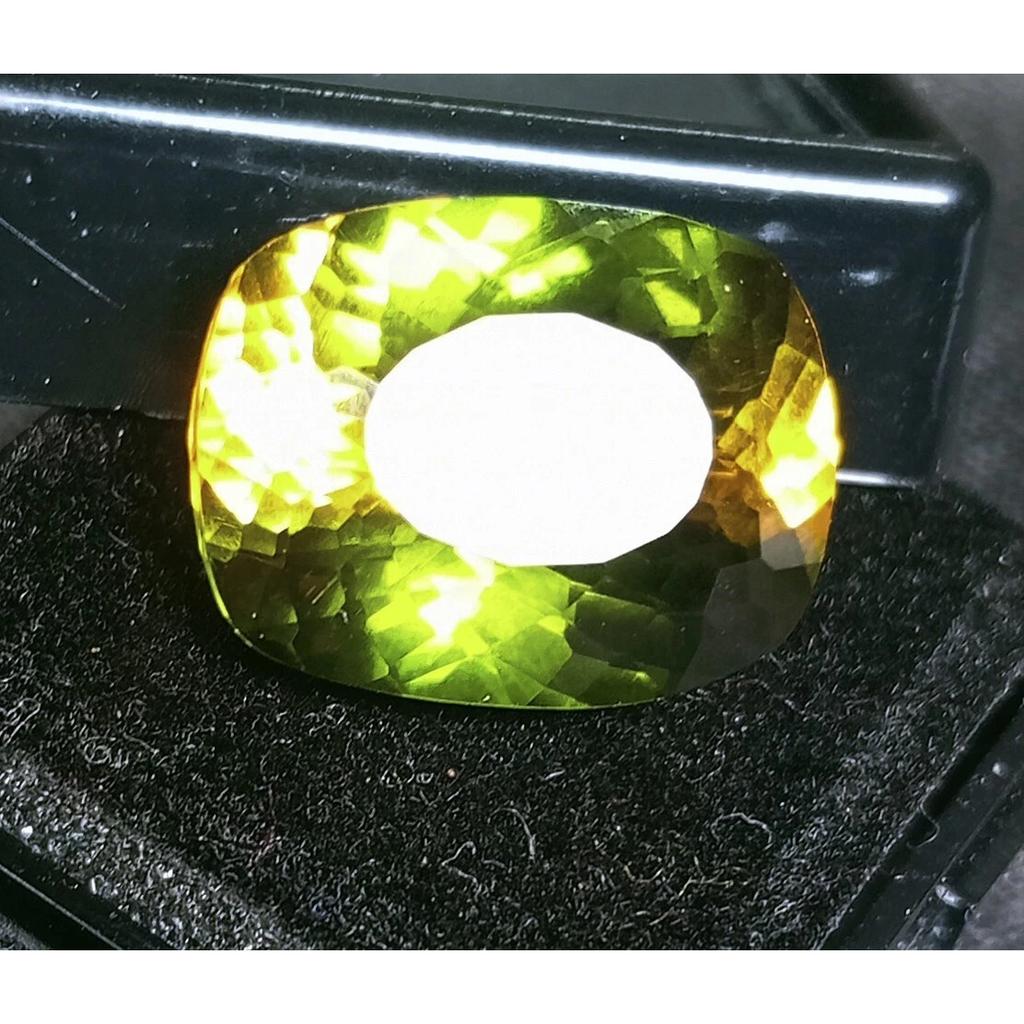 12-13 Ct Natural Bi-Color Tourmaline Cushion Cut Fabulous Certified Gemstone