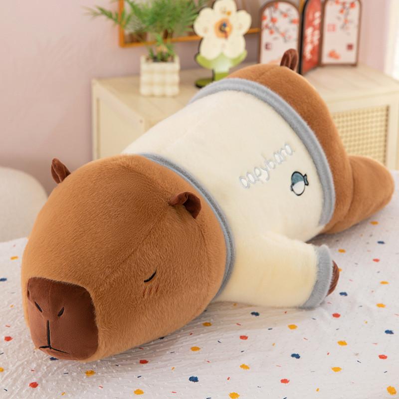 Plush Party Capybara Toy Cute Cartoon Sofa Pillow Girls Bed Sleeping Doll Gift