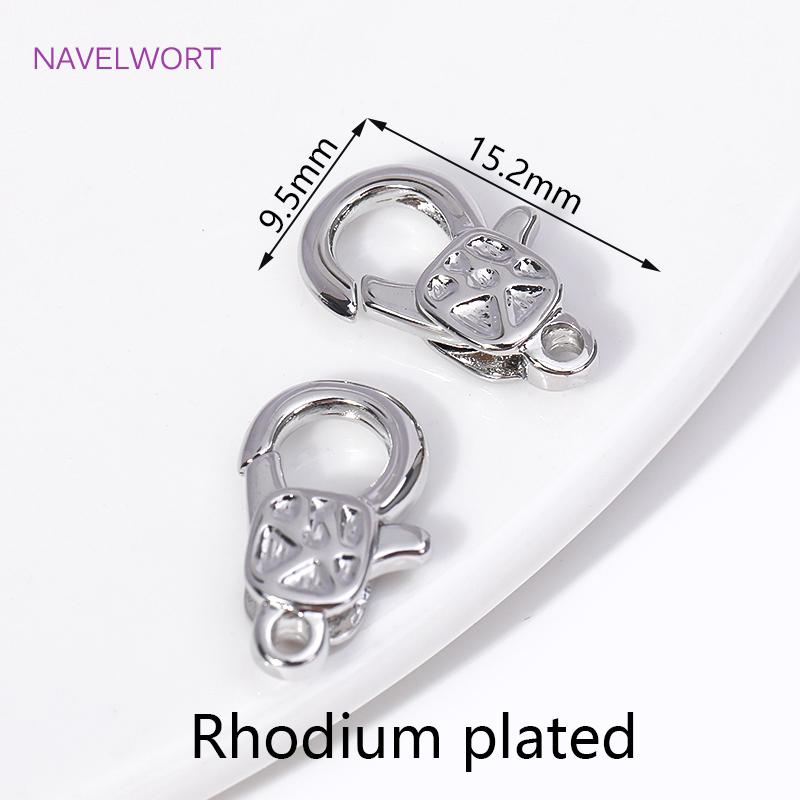 

15.2*9.5mm 18K Gold Plated Lobster Clasps Fasteners High Quality Bracelet Connect Clasps DIY Bracelet Jewelry Making Accessories 2 pieces