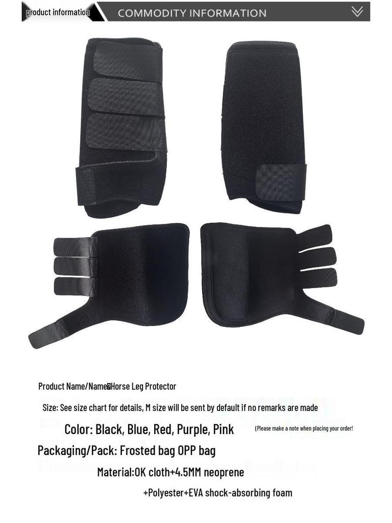 Parastinchi in Neoprene per Cavalli - Fasce Anticollisione per Corse Professionali e Articoli per la Cura Equestre