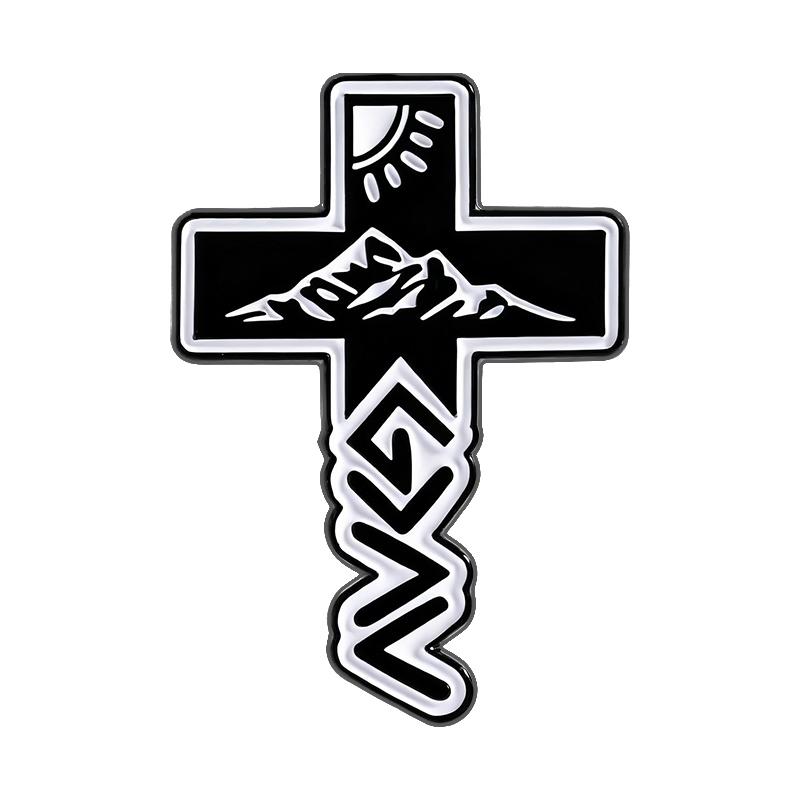 

God Be With You Enamel Pins Ask God Tell God Thank God Christian Jesus Religious Quotes Brooches Lapel Badge Jewelry Gifts