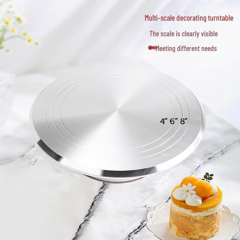 UO SO Aluminum Cake Turntable Set