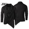 Rollkragen Herren Basic Oberteile Einfarbige Langarm Pullover Locker Weich Frühling Atmungsaktiv Asymmetrisch Bequem Herbst Hemd Tägliche Kleidung