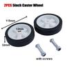 2pcs Air Compressor Caster Wheels 5-6In Absorption/Non-Slip Silent Plastic For Air Pumps Oil-free Machines Replacement Accessory