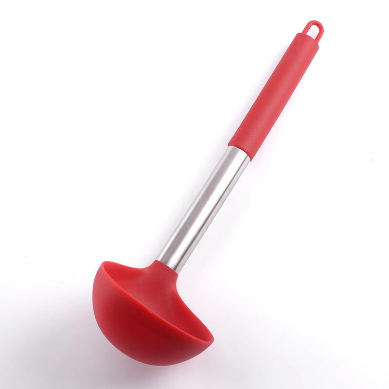 

Жаростойкая китайская кулинарная лопатка ложка кухонная утварь thread tail spoon красный