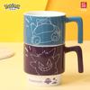 SHUNXIANG Pokémon Lizenzierte Cartoon Keramiktassen Stapelbare Kaffee Milch Tee Tassen Niedliches Muster Kinder Milchbecher Geschenk