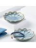 1pc Ceramic Petal Shaped Jewelry Tray, Simple Irregular Jewelry Plate for Jewelry Storage, Display, Storage or Home Decoration