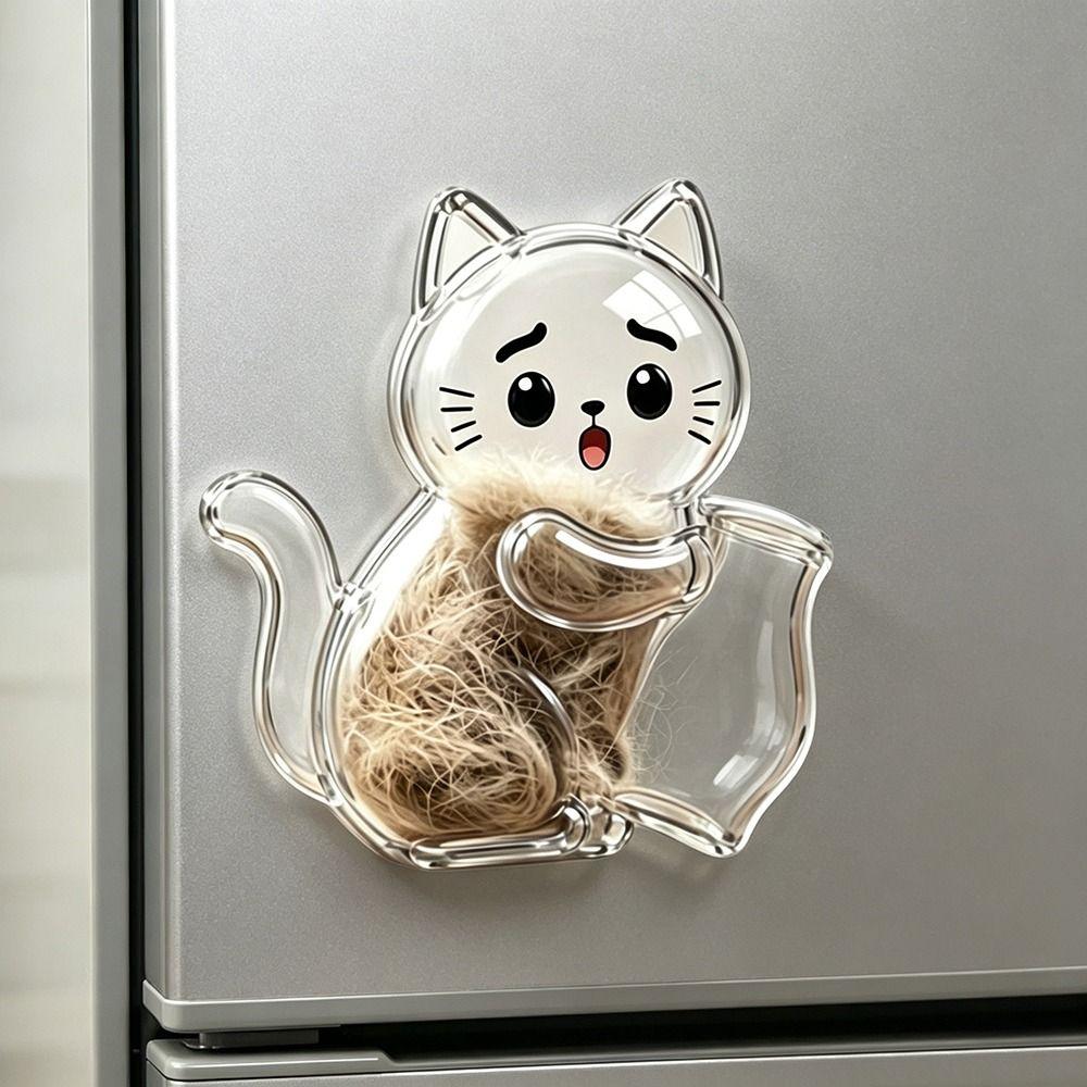 Lightweight Hair Keepsake Magnet Transparent Decorative Fridge Magne Pet Memorial