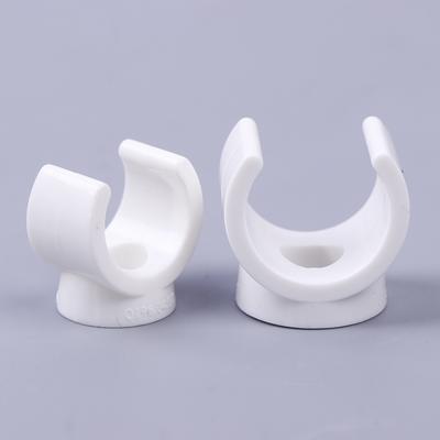 20Pcs 20mm PVC Water Pipe Clamps Clips Connector Fit For 0.5/0.79 Inch OD TV Trays Tubing Hose Hanger Support Pex Tubing