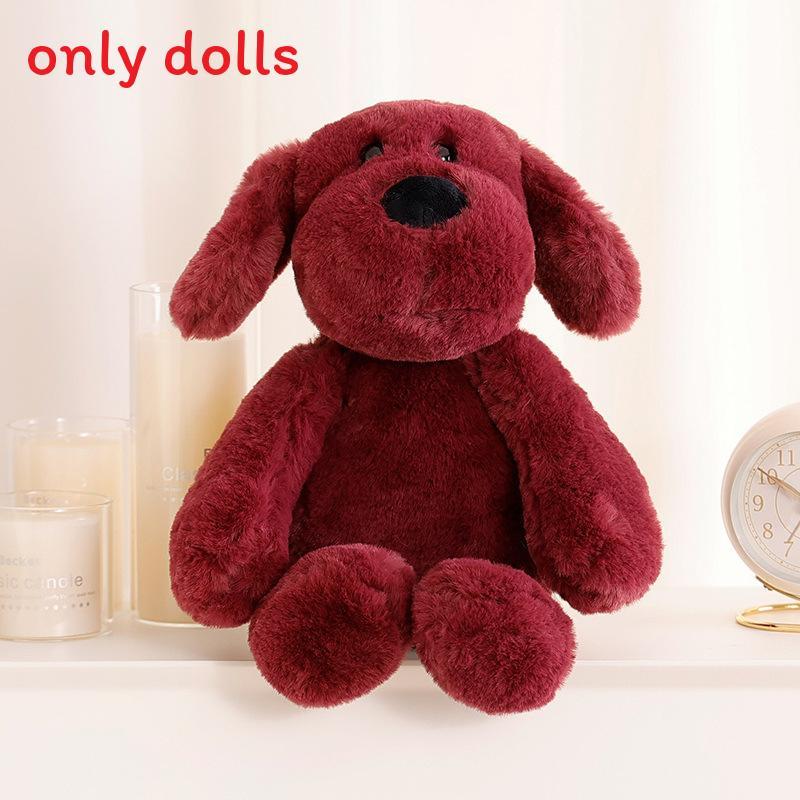 Kid Friendly Soft Dog Plush Doll With Tie Dye Effect For Bedtime And Play