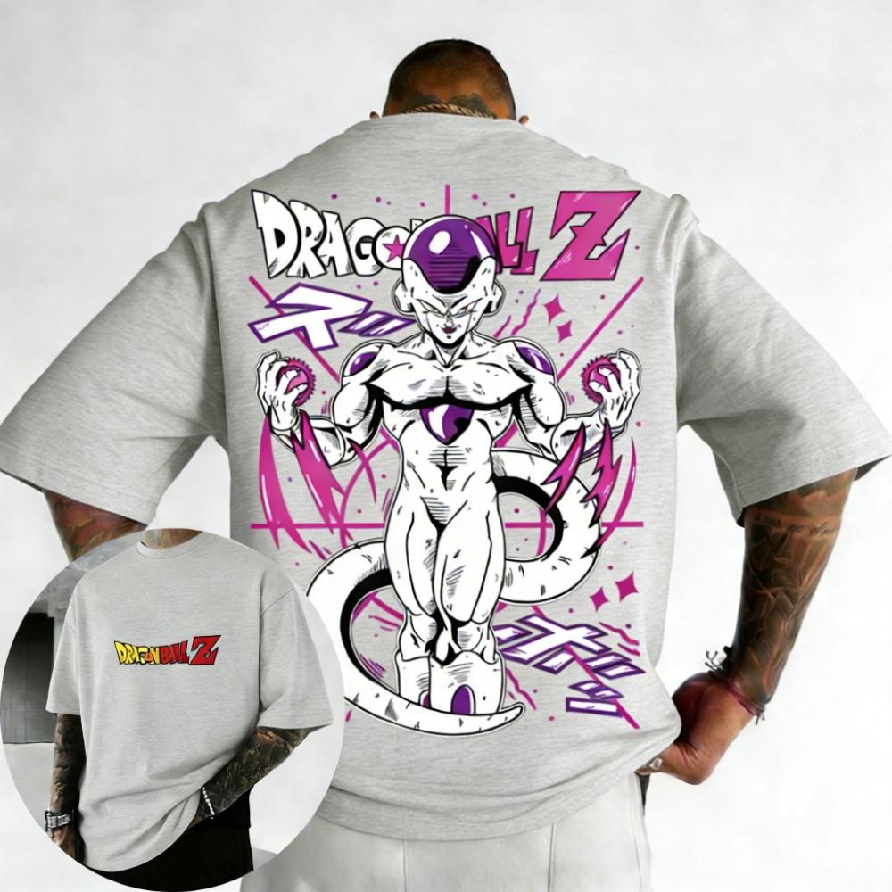 Dragon Ball Anime T-shirt Summer Color Printed Casual Top