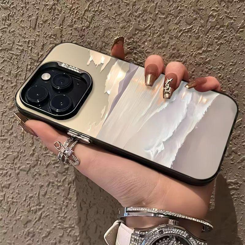 Sunrise At The Beach  Silver Shells Are Suitable for Apple 16 15 14pro Mobile Phone Case 15promax13 12 11X New Model