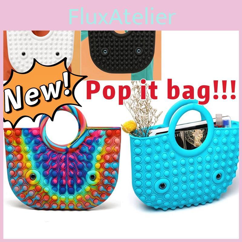 Big Pop It Popit Handbag Sensory Toy With Vibrant Colors For Anxiety And Stress Relief