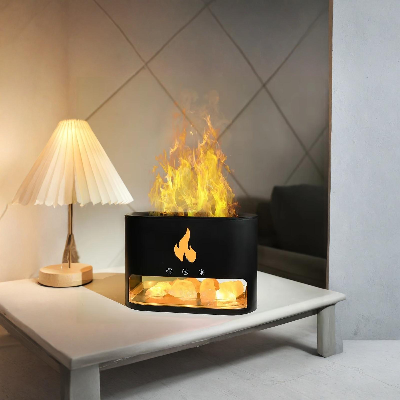 

Lamp Flame Aroma Diffuser USB Humidifier one size чёрный