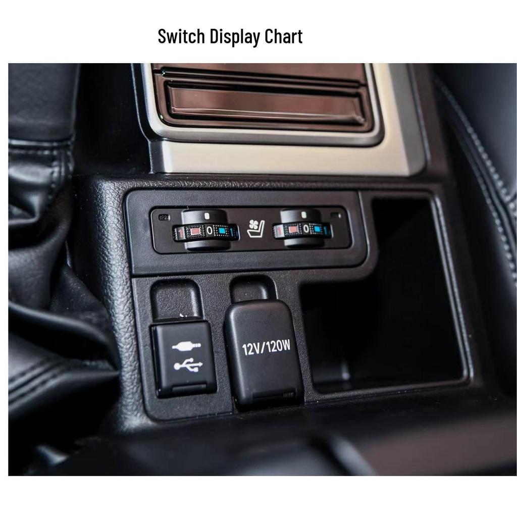 Ventilated & Heated Seat Control Console for Toyota Prado Off-Road Vehicles