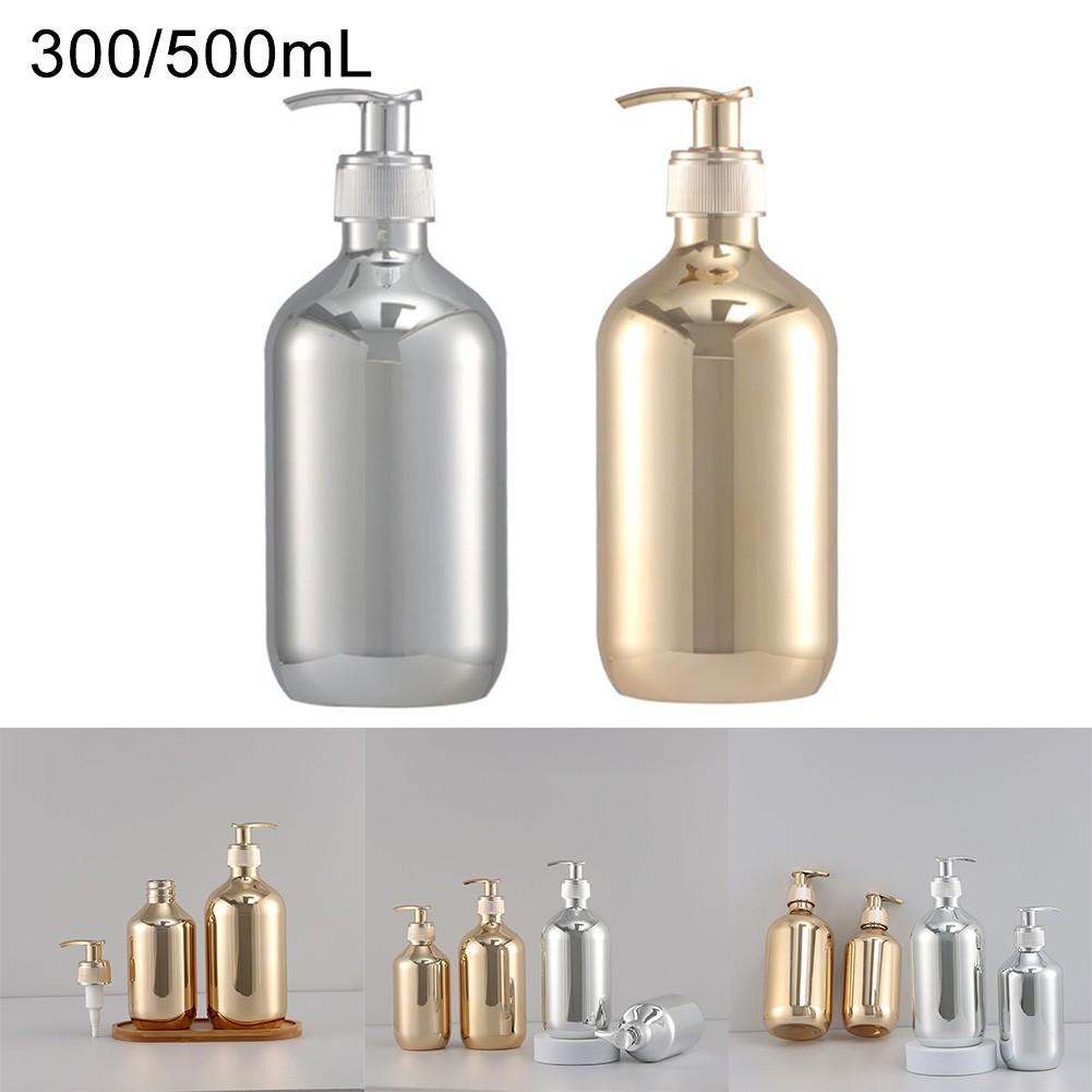 Large Capacity Shampoo Bottle Outdoor Camping PP+PET Push