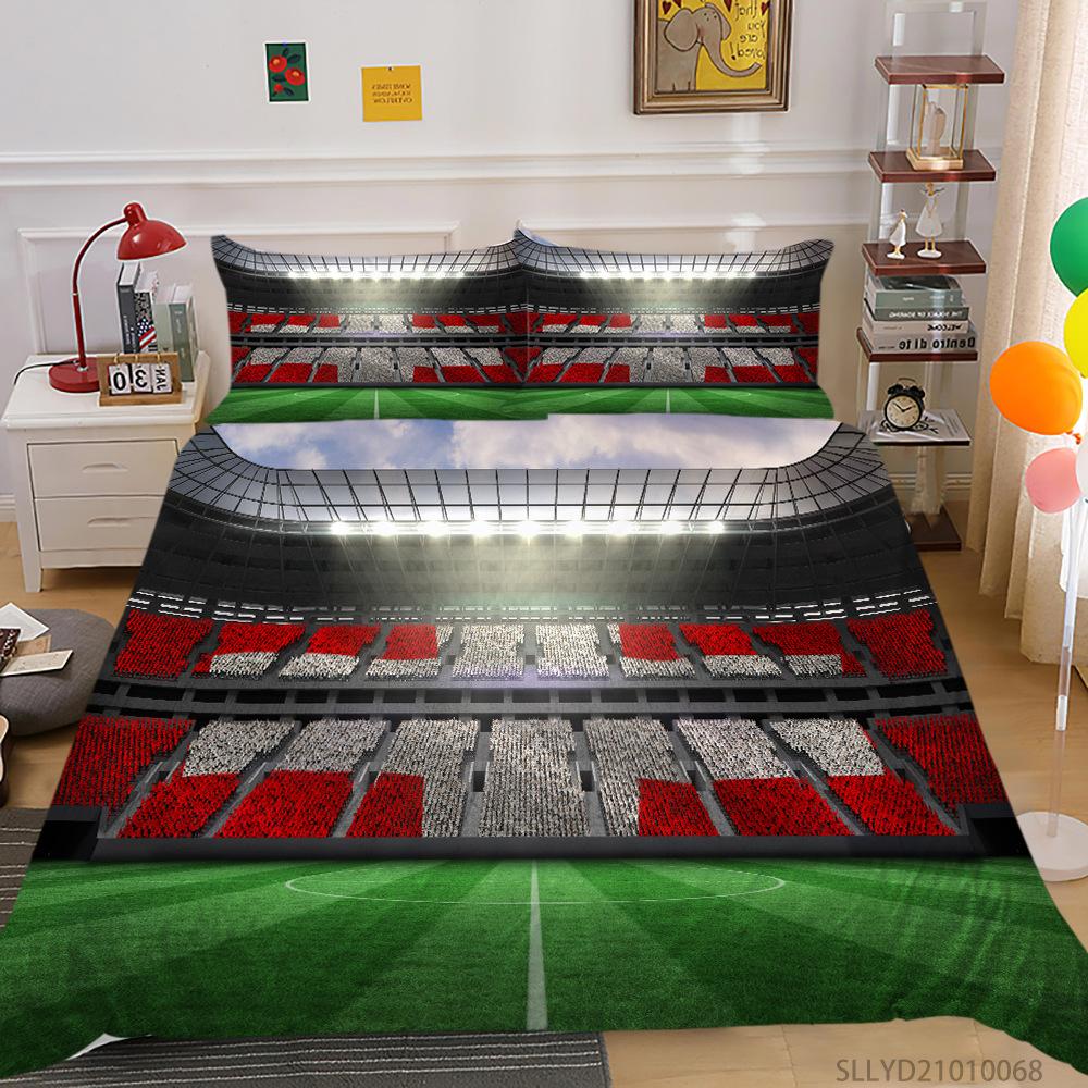 3D Digital Printing Bedding Two Or Three-Piece Football Billiard Series Polyester