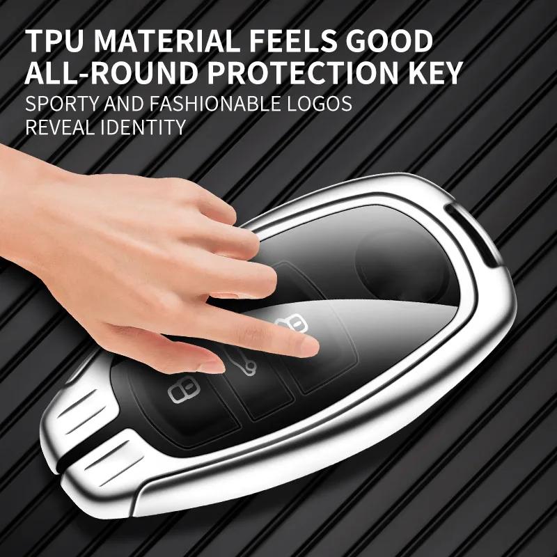 VW GTI GOLF 2026 Hot For VW VOLKSWAGEN Zinc Alloy Leather Car Key Case Cover Protector Shell for Volkswagen VW Golf 6 Mk6 Tiguan