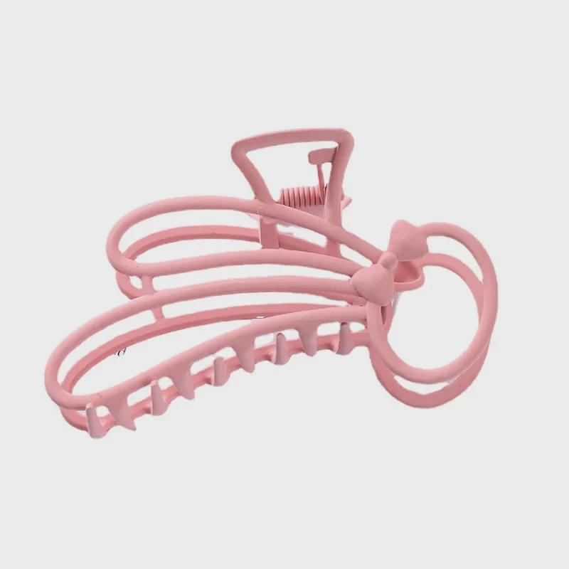 European & American Metal Cat Claw Hair Clip - Leaf Design for Ponytails