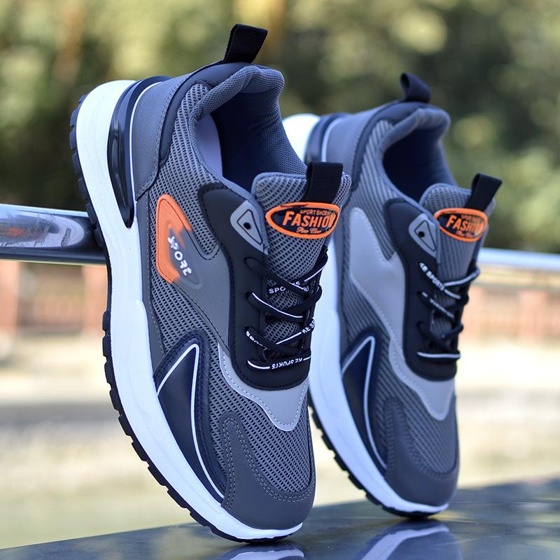 Men's Shoes New Mesh Breathable Sneakers Non-slip Soft-soled Running Shoes Fashion Casual Shoes Dad Shoes