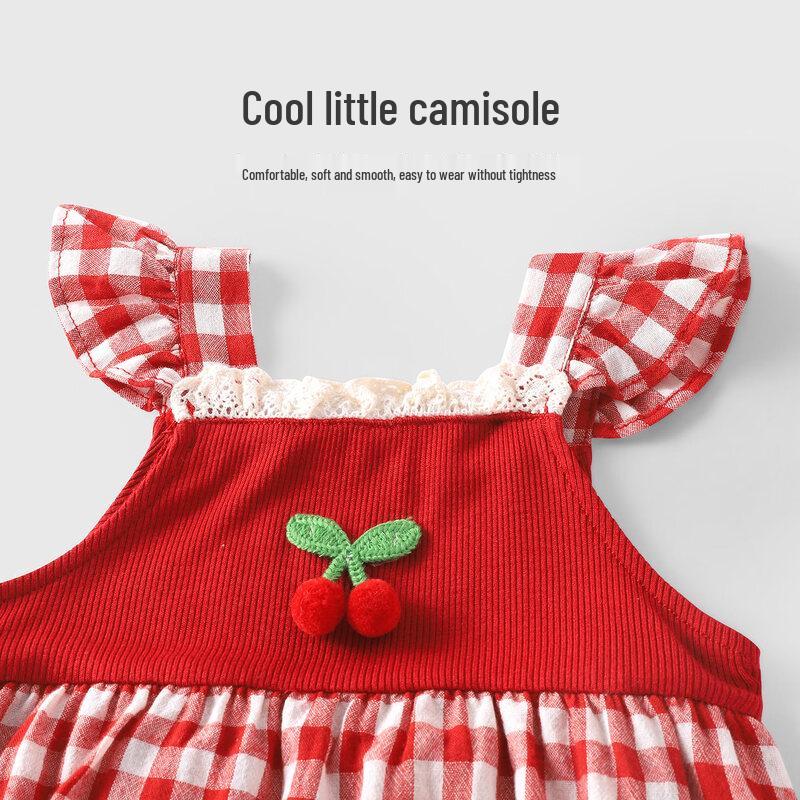 Youqi Baby Girls Summer Sleeveless Romper Dress