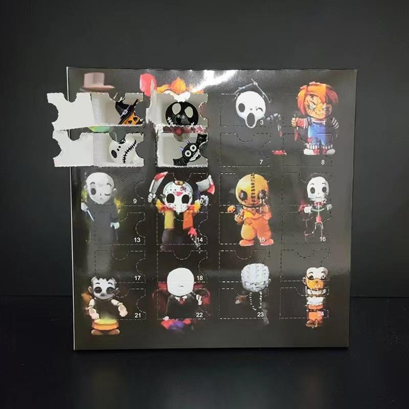 24-Geschenke Halloween Puppen Adventskalender: Weihnachts-Countdown Blind Box