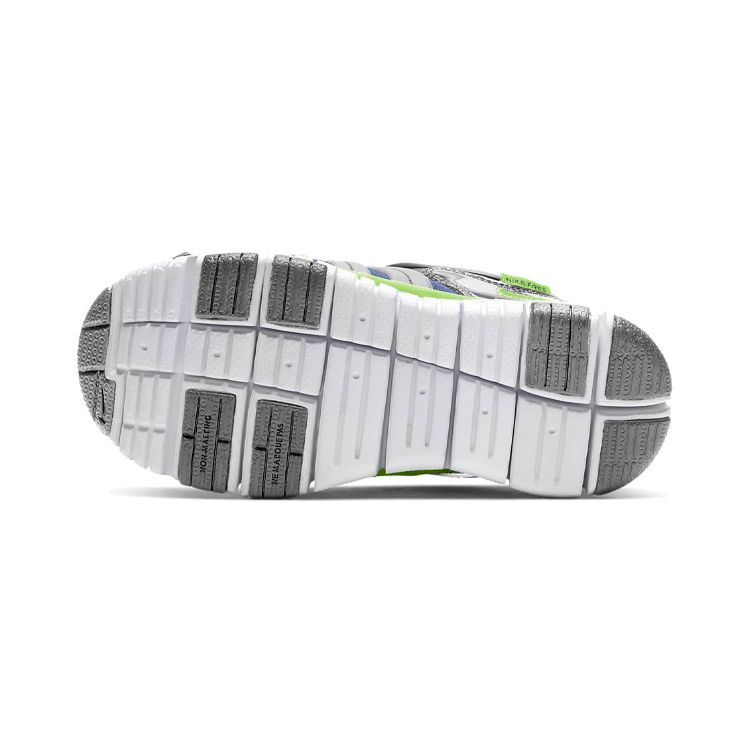 Nike Dynamo Free Comfortable Non-Slip Shock Absorbing Wear-Resistant Kids Casual Shoes Kids Casual Shoes Gray Blue Green 343738-436