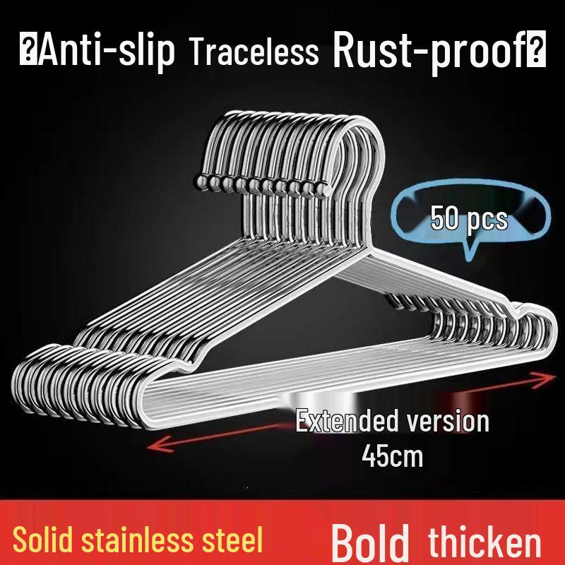 Stainless Steel Thickened Clothes Drying Rack & Hanger