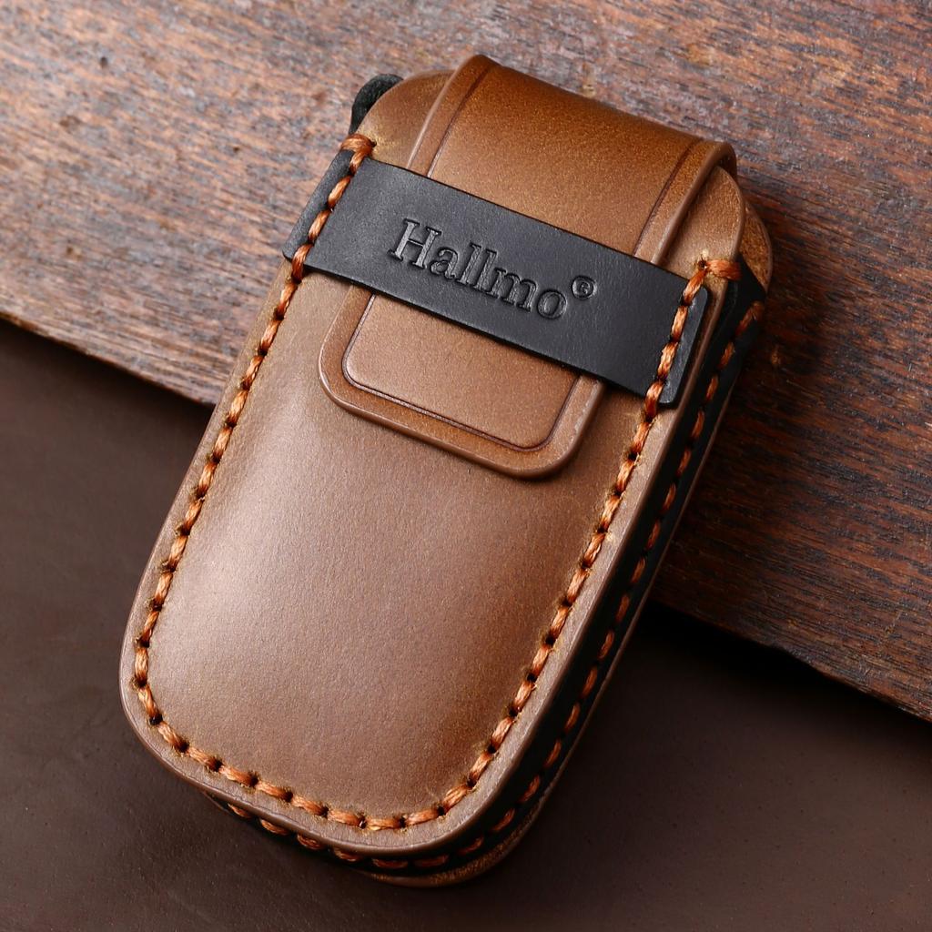 Leather Car Key Cover Keychain Holder Case Protector for Dodge Ram 1500 Pickup Limited 2019 2020 2021 2022 2023 2024 Remote