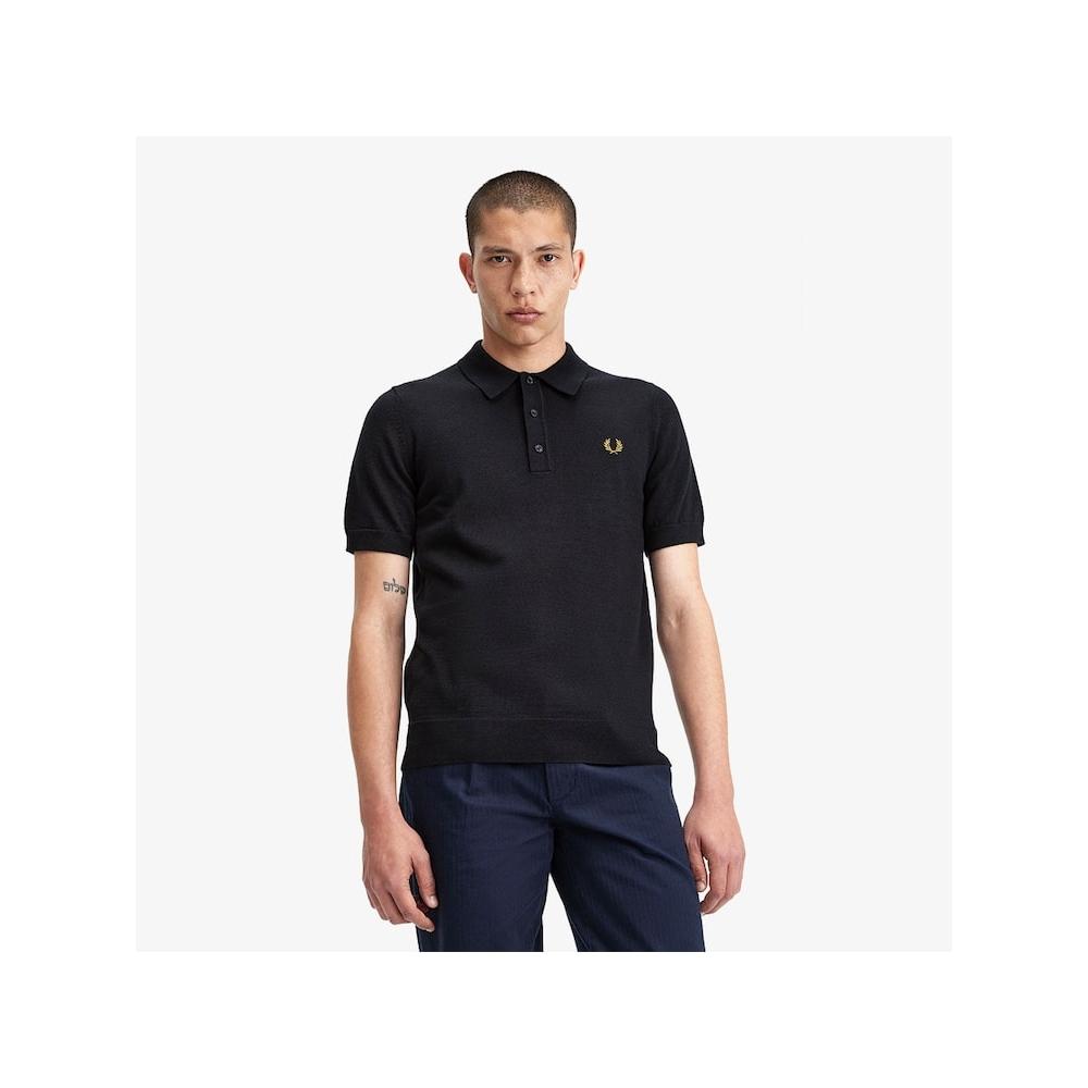 ◇FRED PERRY◇ Sharp Classic Merino Wool Knit Shirt 198 AFPM Fred Perry [headquarters Genuine] Fred Perry [sharp] Classic