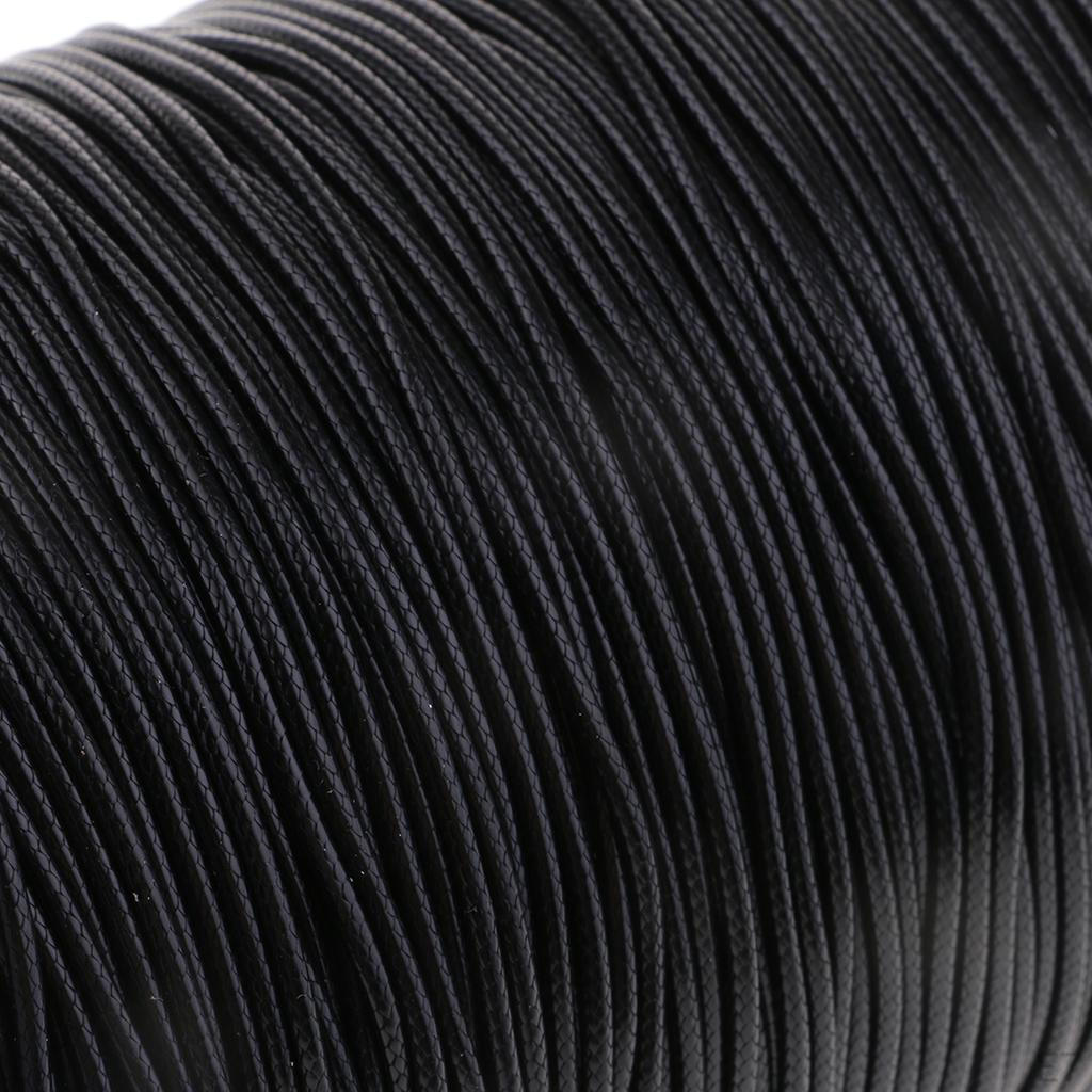 1 Roll 170M Waxed Cotton Cord Thread Rope Necklace Bracelet 1.5mm