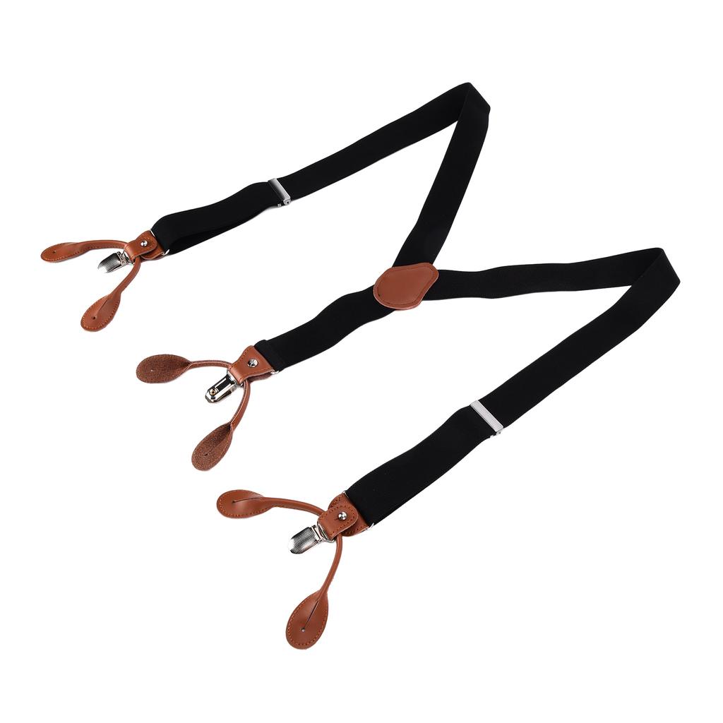 Mens Suspenders Strong Fixability Adjustable Beautiful Practical Fashionable Metal Clip Wide