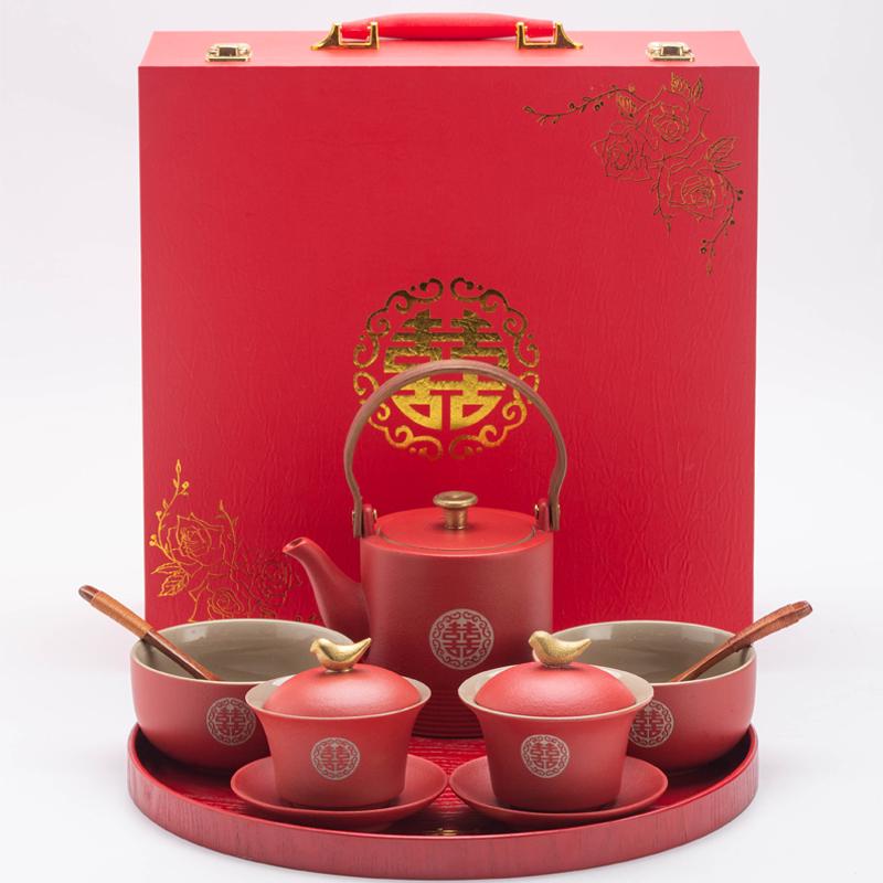 Wedding Tea Ceremony Gaiwan Set - Bride's Change of Address Tea Bowls
