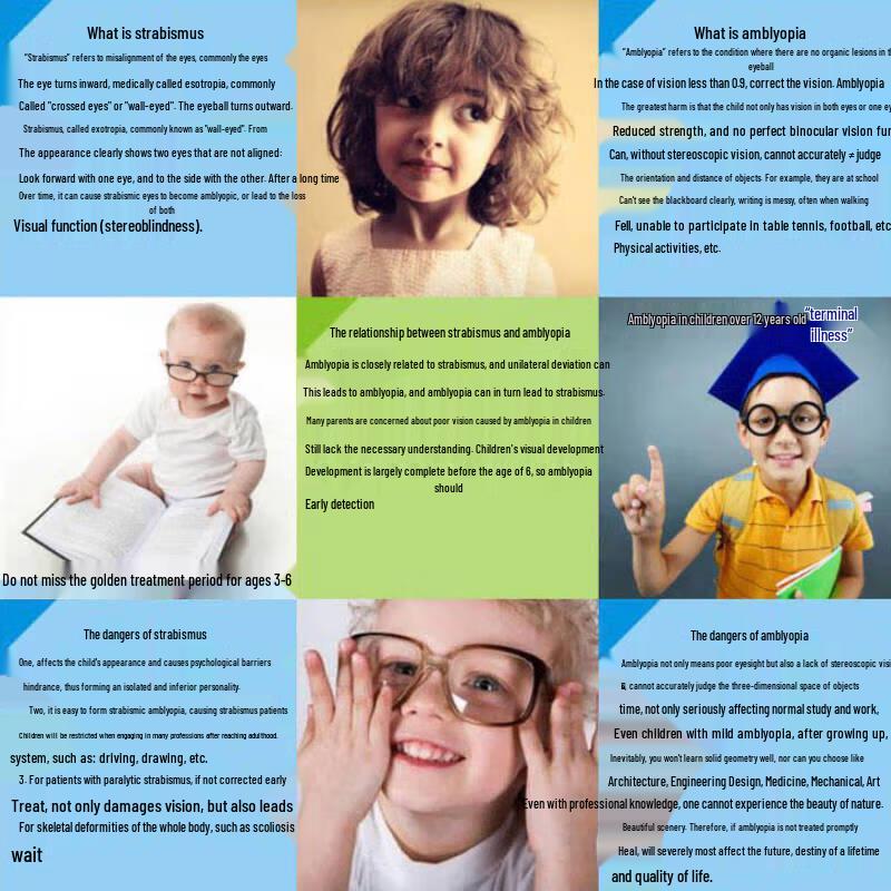 Kids Vision Therapy Eye Patch for Amblyopia & Strabismus