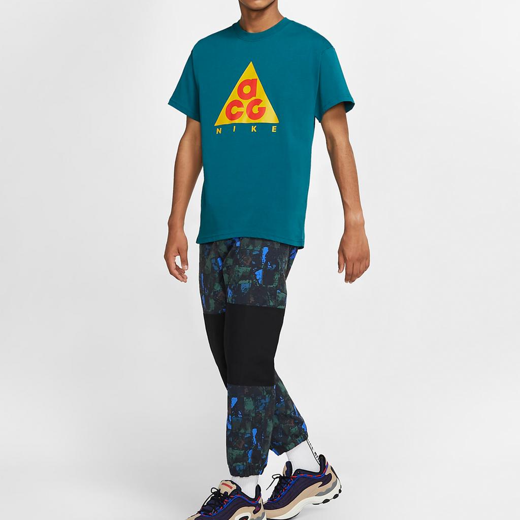 Nike ACG Classic Logo Print Casual Short Sleeve T-Shirt Men Tops Crystal-Blue CV1533-381