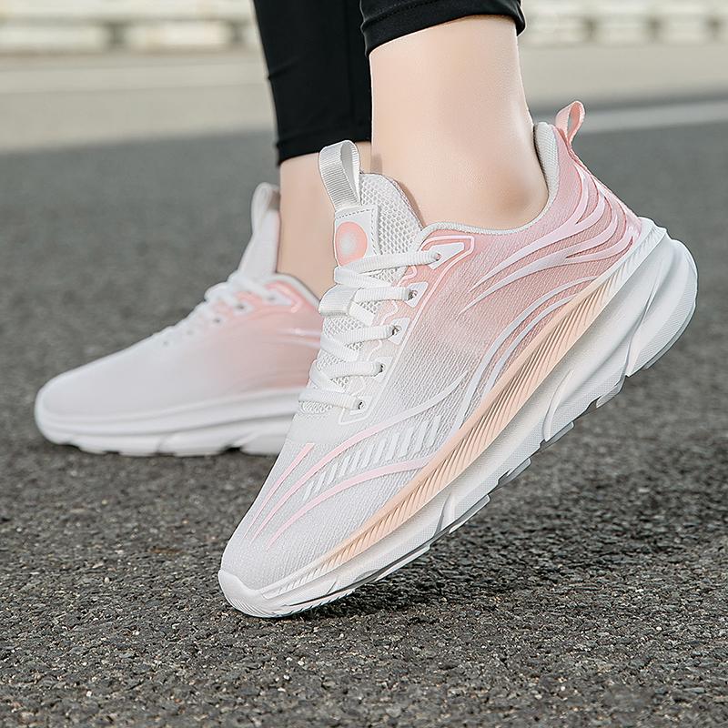Fashion New Mesh Running Lightweight Thick Sole Anti Slip Training Shock-absorbing Casual Tennis Breathable Outdoor Walking Shoes