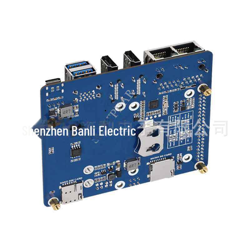 Raspberry Pi CM4 Basisplatine mit USB 3.0, Dual-Gigabit-Ethernet und 5G/4G-Erweiterung.