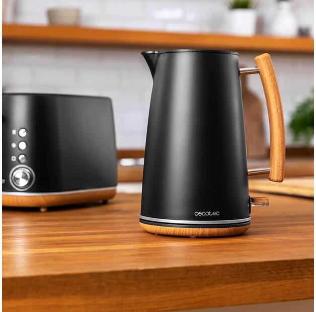 Kettle Cecotec Thermosense 400 Black Woody (01479)