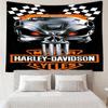 Harley-davidson Motorcycle Artwork Tapestry Room Decoration Wall Hanging for Living Room Bedroom, dormitory, Birthday and Christmas gifts