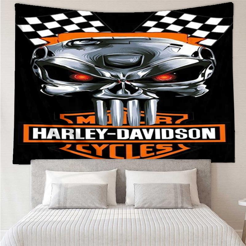 Harley-davidson Motorcycle Artwork Tapestry Room Decoration Wall Hanging for Living Room Bedroom, dormitory, Birthday and Christmas gifts