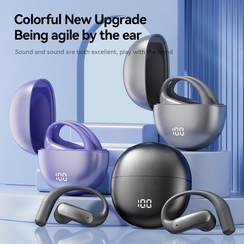 M118 Smart AI Translation Bluetooth Earphones with High-Quality Sound, Long Battery Life, Power Display & Ear Hook Design