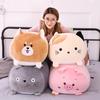 Soft Plush Animal Pillow Cute Fat Dog Cat Totoro Penguin Pig Stuffed Toy Lovely Kids Gift for Birthday Christmas