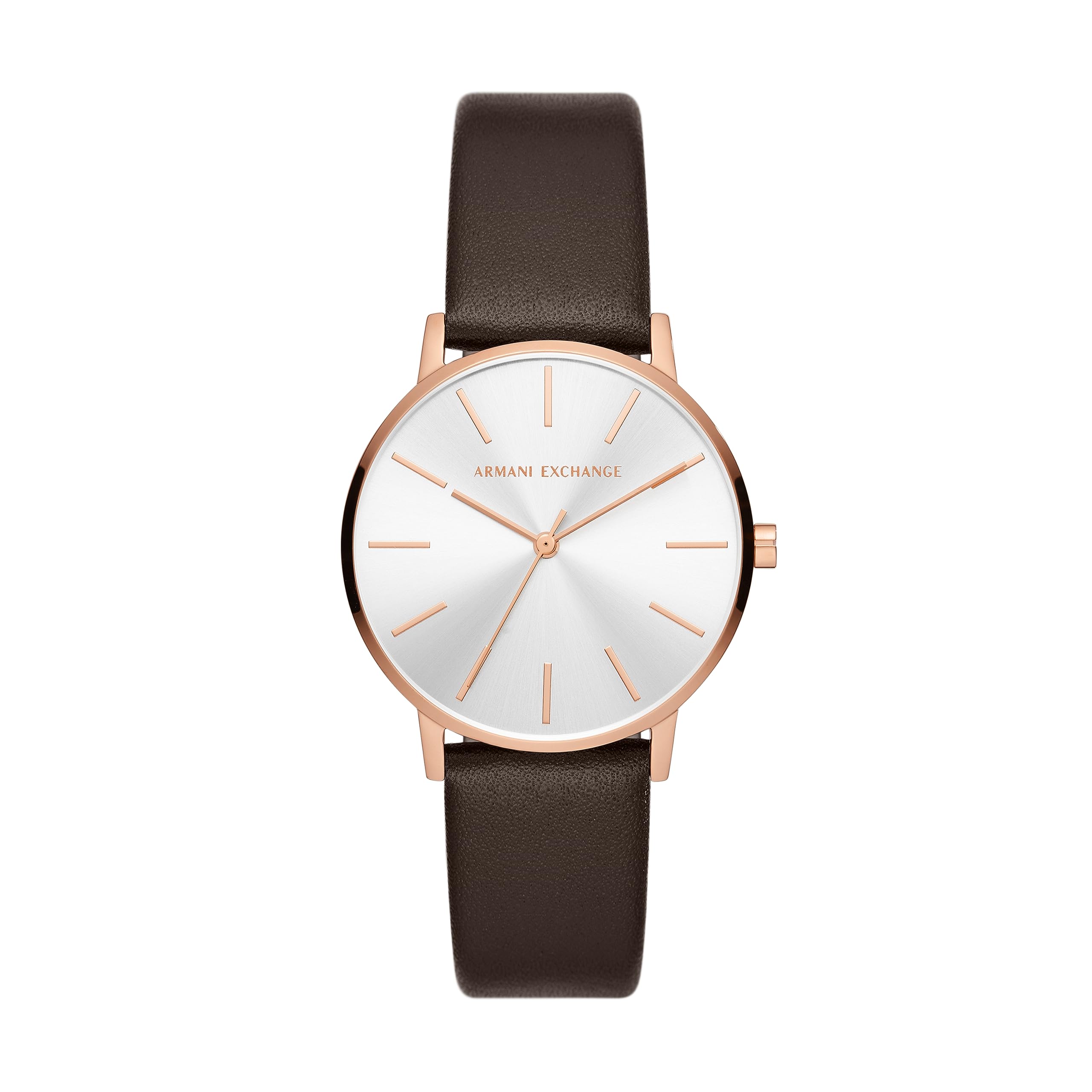 

Armani Exchange Analog Black Dial Modern Women s Watch, Brown, коричневый