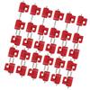 30Pcs Chicken Nipple Waterer Poultry Water Nipple Drinker Outdoor Accessories Red Head Fine Nail