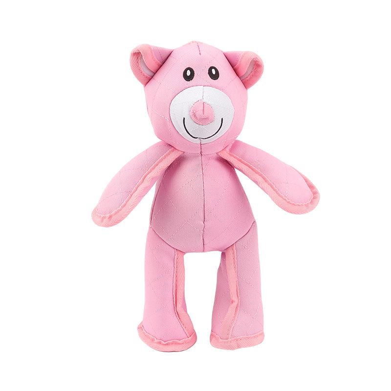 

Плюшевая игрушка для прорезывания зубов для собак, устойчивая к укусам, со скрипулькой - Плюшевый компаньон из ткани Оксфорд розовый